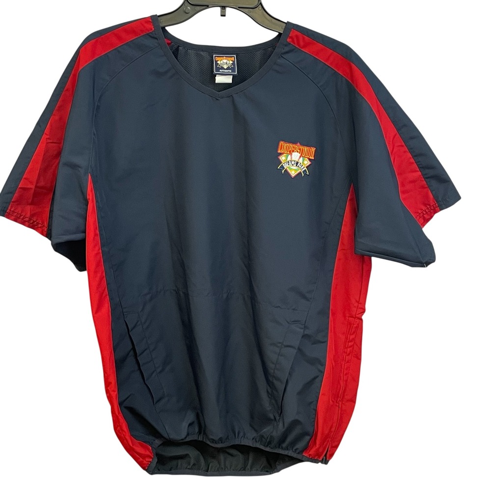 Cooperstown Dreams Park Pullover Baseball Warmup Jacket Short Sleeve S‎
